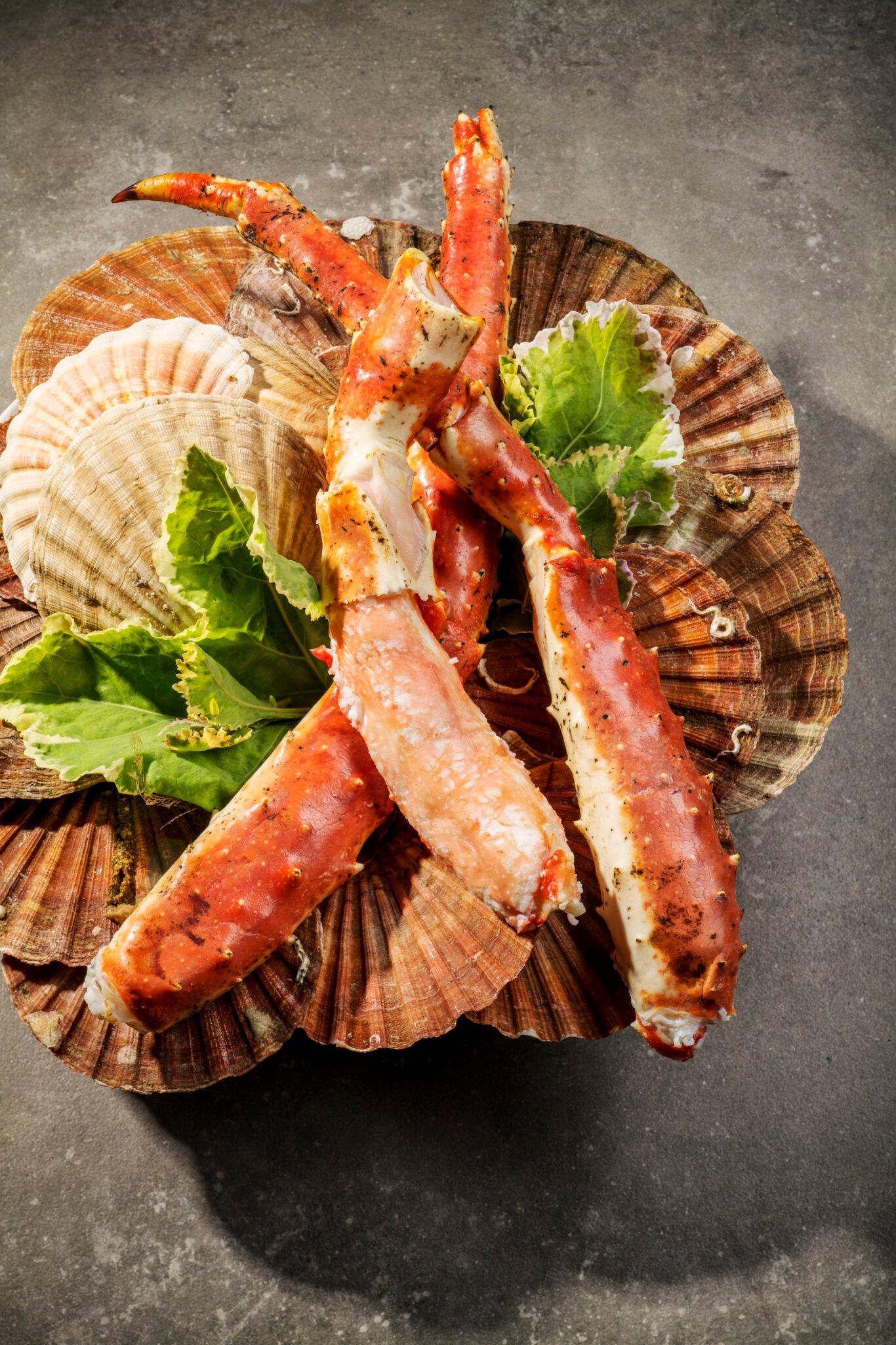 Königskrabbenbeine im Söl’ring Hof, Sylts Gourmet-Urlaubsort.