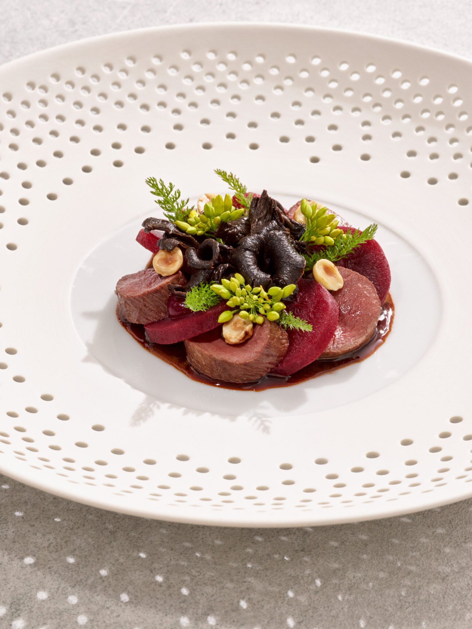 Gourmetgericht vom Söl’ring Hof, Urlaubsziel Sylt.