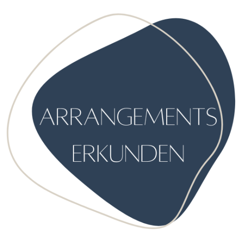 Dunkelblauer Button "Arrangements erkunden"