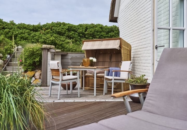 Strandkorb Terrasse Söl'ring Hof